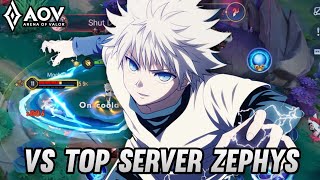 NAKROTH KILLUA  VS TOP SERVER ZEPHYS  ARENA OF VALOR [upl. by Tod]