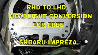 HEADLIGHTS CONVERSION ON A SUBARU IMPREZA [upl. by Ahsiyt]