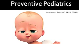 Preventive and Promotive Pediatrics 1  Dr Beley [upl. by Irroc]