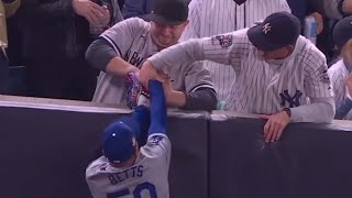 Yankees Fan Ejected For Ripping Ball From Mookies Glove [upl. by Margit387]