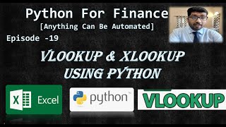 Python for Finance Tutorial Episode 19 Vlookup and Xlookup in Excel Using Python and Pandas [upl. by Nosyrb]