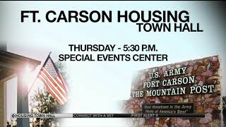 Ft Carson to address housing concerns in town hall meeting [upl. by Terrye]