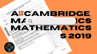 A Level Pure Mathematics May June 2019 Paper 32 970932 [upl. by Robbin]