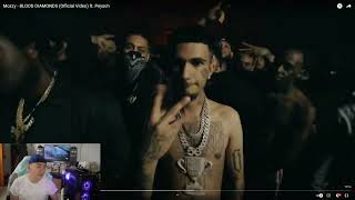 fronto reacts to Mozzy  BLOOD DIAMONDS Official Video ft Peysoh [upl. by Mitran]