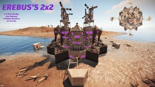 24 Man Meta 2x2 Rust Base Design 2023 Erebuss 2x2 [upl. by Llennol693]