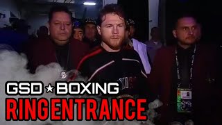 CANELO ALVAREZ RING ENTRANCE VS GOLOVKIN [upl. by Ardnassac110]