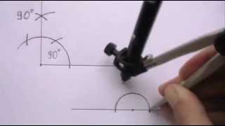 Constructing an Angle of 90 degrees [upl. by Adikram]