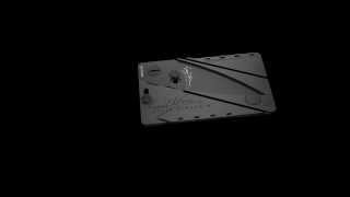 Cardsharp22 black folding safety knife size of a credit card by Iain Sinclair [upl. by Templas228]