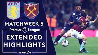 Aston Villa v West Ham United  PREMIER LEAGUE HIGHLIGHTS  91619  NBC Sports [upl. by Annaeiluj]