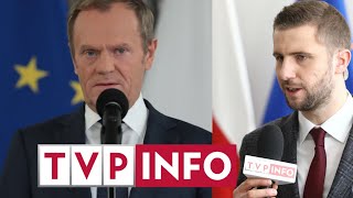 Donald Tusk skompromitował redaktora TVP INFO Miłosza Kłeczka quotAni redaktor ani TVPquot [upl. by Latsyc]