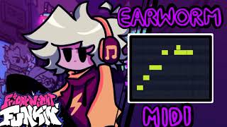 Earworm  Fnf Vs Cassete girl Midi Dowload [upl. by Buseck]