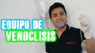 COMO INSTALAR UN EQUIPO DE INFUSIÓN venoclisis [upl. by Hutchings]