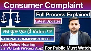 Consumer Complaint Online ConfoNet  VC Links for NCDRC Delhi legalfree Advocate Alok Kumar Pasi [upl. by Windy710]