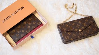 Louis Vuitton Pochette Felicie What Can Fit Inside the Wallet on Chain Monogram Essentials ONLY [upl. by Sajet378]