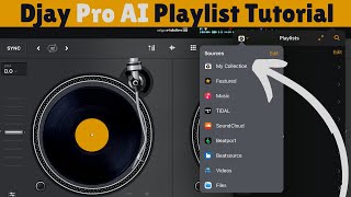 Djay Pro AI Playlist Tutorial [upl. by Kazimir]