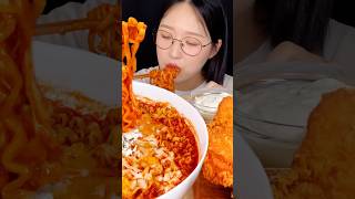 꾸덕매콤 치즈불닭볶음탕면🧀🔥Korean Spicy Buldak Ramen Mukbang asmr [upl. by Uthrop]