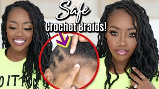 BLACKOWNED SAFE 30 Min Install Crochet Braids 4 ThinFine Hair Mix Braid Pattern  MARY K BELLA [upl. by Mali54]