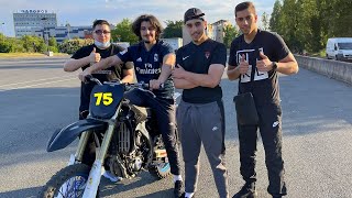 Yassine fait de la Moto Cross pour la première fois  🔥  Sa lève en Y [upl. by Yragerg]