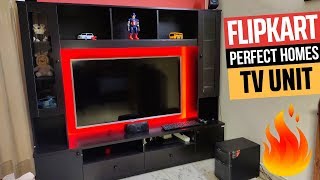 Flipkart Webster Entertainment TV Unit Review  Flipkart Perfect Homes [upl. by Chad]