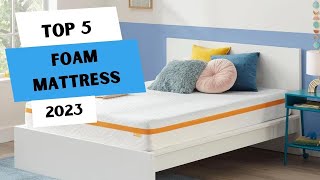 Best Foam Mattress on Amazon  Top 5 Best Foam Mattress 2023 [upl. by Aliuqat649]