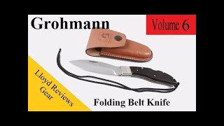 Grohmann Folding Belt Knife Review [upl. by Simsar]