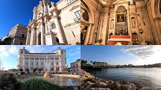 202406145 Sicily SiracusaOrtigia Walking Around  Cattedrale di Siracusa  Palazzo delle Poste [upl. by Brost659]