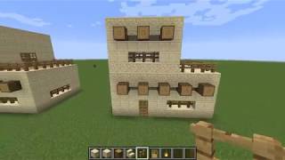 Small Sandstone House  Minecraft  Starter Build Tutorial [upl. by Nitsirk]