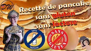 recette de pancake sans lactose sans gluten [upl. by Willis110]