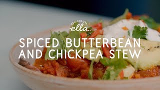 Spiced Chickpea and Butterbean Stew  Deliciously Ella  Vegan [upl. by Richlad494]