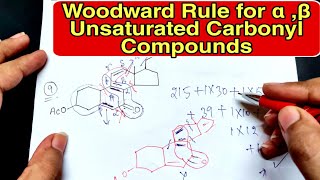 Woodward Fieser Rule for Alpha Beta Unsaturated Carbonyl Compounds in Hindi  UV VIS SPECTROSCOPY [upl. by Ileyan]