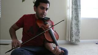 Naalo Chilipi Kala  Violin Bit  LOVER  Notes in the description [upl. by Omocaig639]