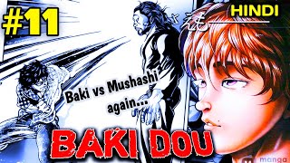 Baki Vs Mushashi Miyamoto  Second Time   BAKI DOU 11 Manga Explained in Hindi [upl. by Montague734]