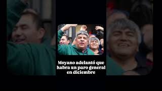 Moyano adelanto paro general para diciembre [upl. by Arnie]