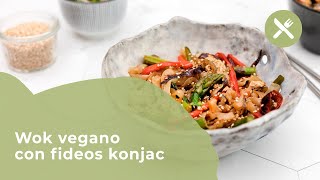 Wok vegano con fideos konjac  Vita33Shop [upl. by Niliak]