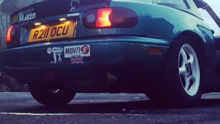 Mx5 Supercharged pops bangs flames [upl. by Vassily]