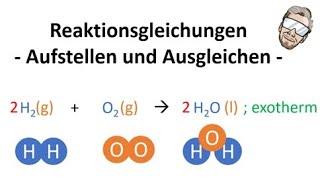 Sehr schwere Reaktionsgleichungen ausgleichen [upl. by Nodnal930]