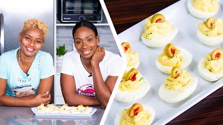 How To Make Deviled Eggs  Foodie Nation x Trini Food Designer  Arlene [upl. by Panta799]