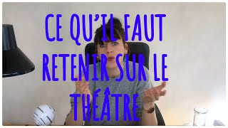 CE QUIL FAUT RETENIR SUR LE THEATRE [upl. by Dollie]