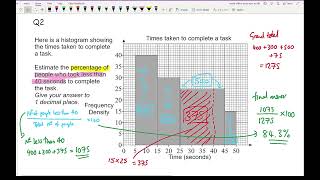 GCSE Maths Histograms 3  Finding Values Medians IQR Difficult Exam Questions Grade 8 [upl. by Norted]