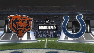 Madden 25 predictions NFL weeks 3 Chicago Bears at Indianapolis Colts simulation [upl. by Aimo]