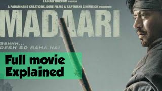 Madaari movie explained Irfan khan Sir Amazing baatein [upl. by Mellar95]