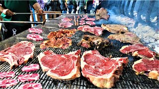 Italy Street Food Giant TBone Steaks Bistecca Fiorentina Gusti di Frontiera Gorizia [upl. by Trumaine641]