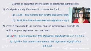 ALGARISMOS SIGNIFICATIVOS  Definição [upl. by Handy]