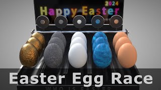 Easter Egg Race 😂 Happy Easter ❤️🥚❤️ WHO IS FASTER [upl. by Clintock]