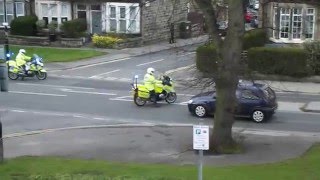 TOUR DE YORKSHIRE 2016 POLICE BIKE CONVOY [upl. by Rives]