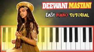 DEEWANI MASTANI HO GAYI 🔥🎹  EASY PIANO TUTORIAL  musicseriesmusicseries [upl. by Honor]