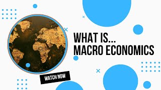 What is Macroeconomics [upl. by Mclaughlin]