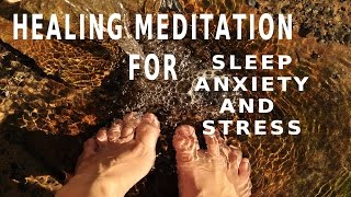 Guided meditation Healing stream for positive energy sleep and anxiety [upl. by Ullyot569]