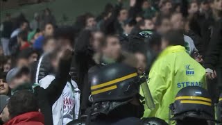 LyonSt Étienne les uItras sinvitent au match [upl. by Marlowe]