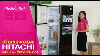 TỦ LẠNH HITACHI RFW690PGV7X  540 LÍT INVERTER  Làm lạnh cực mạnh siêu tiết kiệm điện [upl. by Bain]